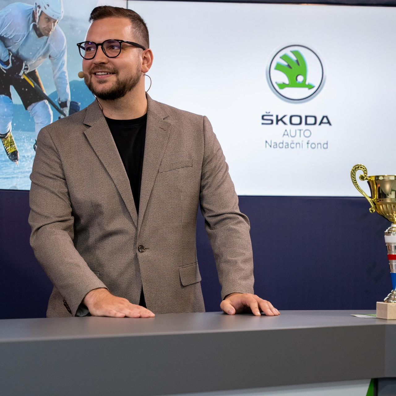Filip Lejček moderuje akci Škoda Auto Nadační fond